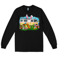 Black Easter Day camper Long Sleeve Tee - OliviaCreatesArt