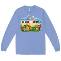 Colony Blue Easter Day camper Long Sleeve Tee - OliviaCreatesArt