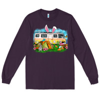 Plum Easter Day camper Long Sleeve Tee - OliviaCreatesArt