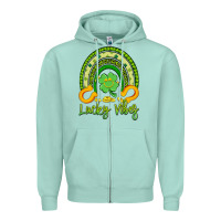 Seafoam lucky vibes Zipper Hoodie - Artiststas
