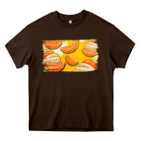 Chocolate Brown Colorado Cantaloupe Background Heavy Core Tee - Bettercallsaul