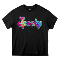 Black spooky Heavy Core Tee - JahusDesignShop
