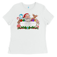 White custom name christmas Ladies Tee - texasbilliewilder