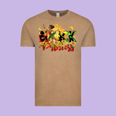 Black Princess Vintage Tee Designed By Cowgirlartshop