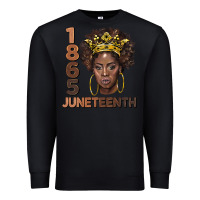 Black 1865 juneteenth black women Premium Sweatshirt - BarkalooDesign