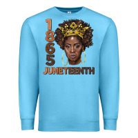 Ocean Blue 1865 juneteenth black women Premium Sweatshirt - BarkalooDesign