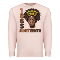 Pale Pink 1865 juneteenth black women Premium Sweatshirt - BarkalooDesign