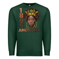 Sports Green 1865 juneteenth black women Premium Sweatshirt - BarkalooDesign
