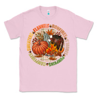Bubblegum Pink Bonfires flannels smores campfires pumpkin Classic Tee - NancyCooperArtShop