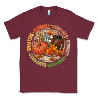 Burgundy Bonfires flannels smores campfires pumpkin Classic Tee - NancyCooperArtShop