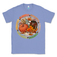 Colony Blue Bonfires flannels smores campfires pumpkin Classic Tee - NancyCooperArtShop