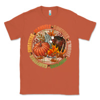Copper Bonfires flannels smores campfires pumpkin Classic Tee - NancyCooperArtShop