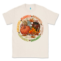 Natural Bonfires flannels smores campfires pumpkin Classic Tee - NancyCooperArtShop