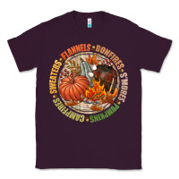 Plum Bonfires flannels smores campfires pumpkin Classic Tee - NancyCooperArtShop