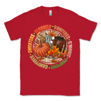 Red Bonfires flannels smores campfires pumpkin Classic Tee - NancyCooperArtShop