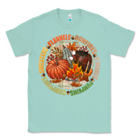 Seafoam Bonfires flannels smores campfires pumpkin Classic Tee - NancyCooperArtShop