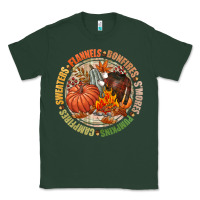 Sports Green Bonfires flannels smores campfires pumpkin Classic Tee - NancyCooperArtShop