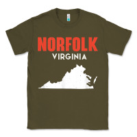 Army Green norfolk virginia usa state america travel virginian Classic Tee - trangStudio