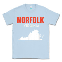 Dusty Blue norfolk virginia usa state america travel virginian Classic Tee - trangStudio