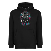 Black race life  messy bun Heavyweight Hoodie - BarkalooDesign