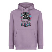 Lavender race life  messy bun Heavyweight Hoodie - BarkalooDesign