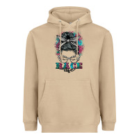 Mushroom race life  messy bun Heavyweight Hoodie - BarkalooDesign