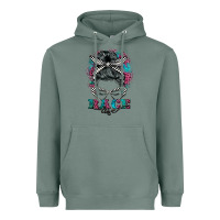 Sage race life  messy bun Heavyweight Hoodie - BarkalooDesign