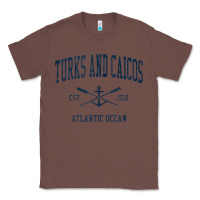 Chestnut Turks And Caicos Vintage Navy Crossed Oars & Boat Anchor Classic Tee - trangStudio
