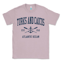 Lilac Turks And Caicos Vintage Navy Crossed Oars & Boat Anchor Classic Tee - trangStudio