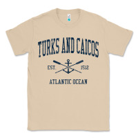 Mushroom Turks And Caicos Vintage Navy Crossed Oars & Boat Anchor Classic Tee - trangStudio