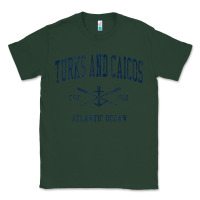 Sports Green Turks And Caicos Vintage Navy Crossed Oars & Boat Anchor Classic Tee - trangStudio