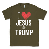 Army Green I Love Jesus And Trump Republican Conservative Gift Classic Tee - trangStudio