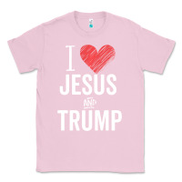 Bubblegum Pink I Love Jesus And Trump Republican Conservative Gift Classic Tee - trangStudio