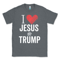 Charcoal Heather I Love Jesus And Trump Republican Conservative Gift Classic Tee - trangStudio