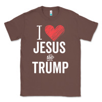 Chestnut I Love Jesus And Trump Republican Conservative Gift Classic Tee - trangStudio