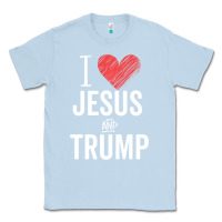 Dusty Blue I Love Jesus And Trump Republican Conservative Gift Classic Tee - trangStudio