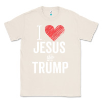 Natural I Love Jesus And Trump Republican Conservative Gift Classic Tee - trangStudio
