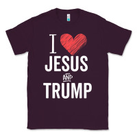 Plum I Love Jesus And Trump Republican Conservative Gift Classic Tee - trangStudio