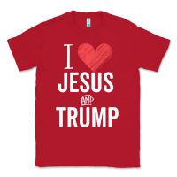 Red I Love Jesus And Trump Republican Conservative Gift Classic Tee - trangStudio