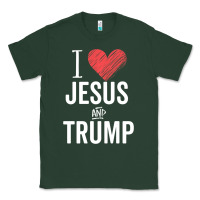 Sports Green I Love Jesus And Trump Republican Conservative Gift Classic Tee - trangStudio