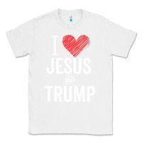 White I Love Jesus And Trump Republican Conservative Gift Classic Tee - trangStudio