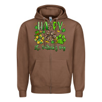 Chestnut happy st. patricks day paws Zipper Hoodie - Artiststas