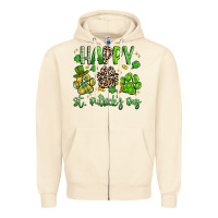 Sandshell happy st. patricks day paws Zipper Hoodie - Artiststas