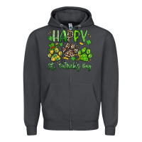 Smoke happy st. patricks day paws Zipper Hoodie - Artiststas