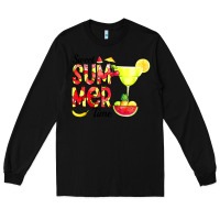 Black sweet summer time fruits Long Sleeve Tee - CowCowDesign