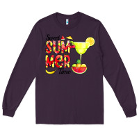 Plum sweet summer time fruits Long Sleeve Tee - CowCowDesign