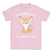 Bubblegum Pink i'm really a fennec fox in a human costume funny gift t shirt Classic Tee - trangStudio