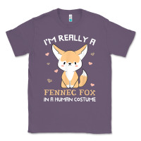 Lavender i'm really a fennec fox in a human costume funny gift t shirt Classic Tee - trangStudio