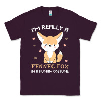 Plum i'm really a fennec fox in a human costume funny gift t shirt Classic Tee - trangStudio