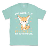 Seafoam i'm really a fennec fox in a human costume funny gift t shirt Classic Tee - trangStudio